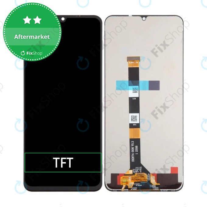 Wyświetlacz do Realme C53, RMX3760, Ekran dotykowy bez ramki, TFT