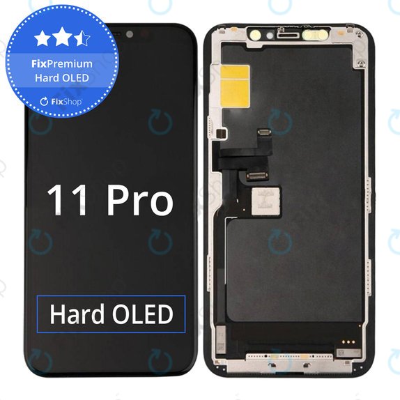 Wyświetlacz Hard OLED dla iPhone 11 Pro, Ekran dotykowy z ramką, FixPremium