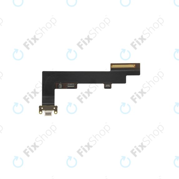 Złącze ładowania z taśmą flex do iPad Air, 4th Gen 2020, Wersja 4G, Bialy, White