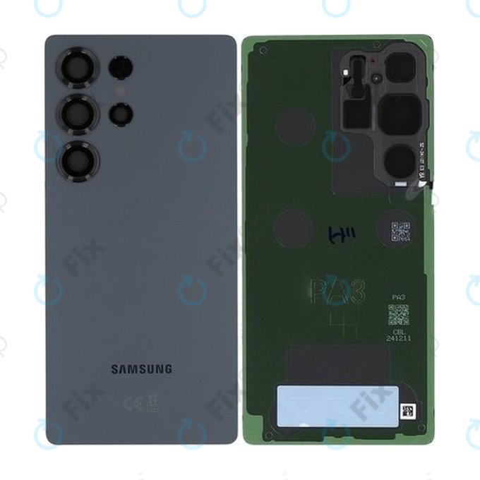 Tylna pokrywa baterii do Samsung S25 Ultra, GH82-36353D, Titanium Black, Genuine Service Pack