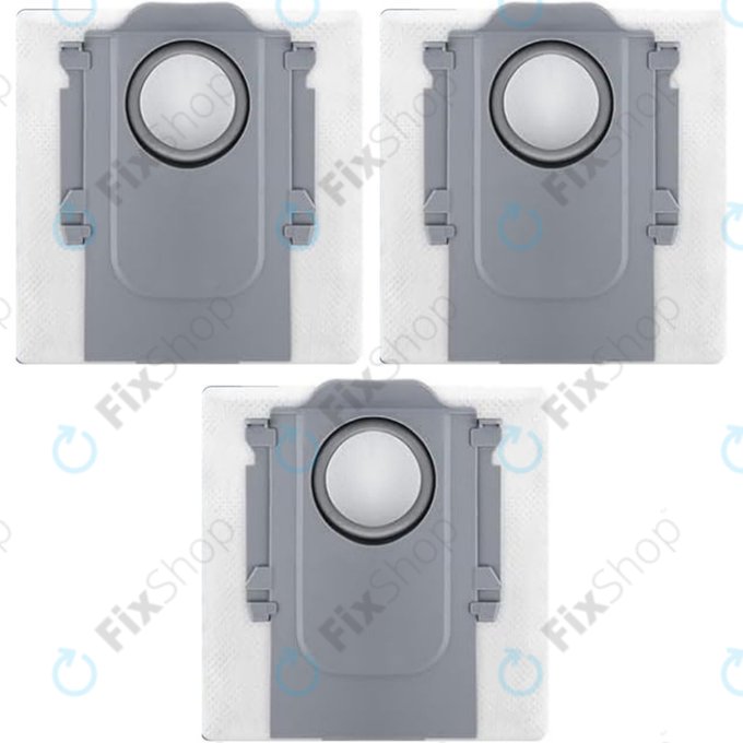 Worek na kurz, 3 szt. do Xiaomi Roborock Qrevo Curv, Qrevo Edge, S8 MaxV Ultra, S8 Max Ultra, Saros 10, Saros 10R, QV-series