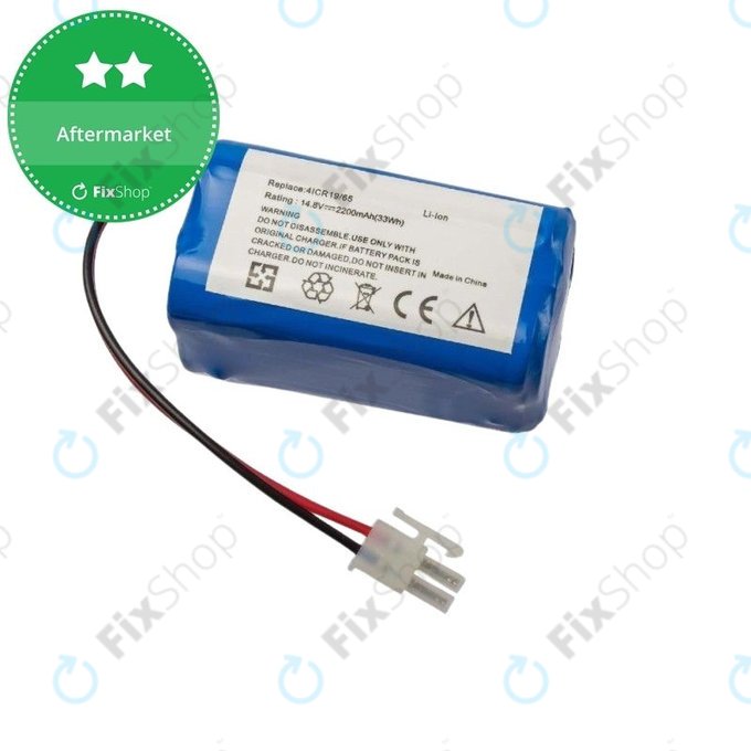 Bateria do Ecovacs Deebot CR130, 4ICR19/65, Li-Ion, 14,8V 2200mAh