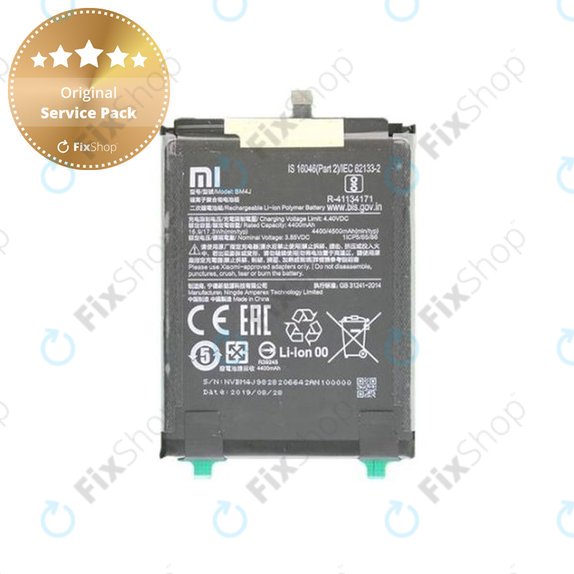 Bateria do Xiaomi Redmi Note 8 Pro, BM4J, 4500mAh, 46BM4JA030H8, Genuine Service Pack