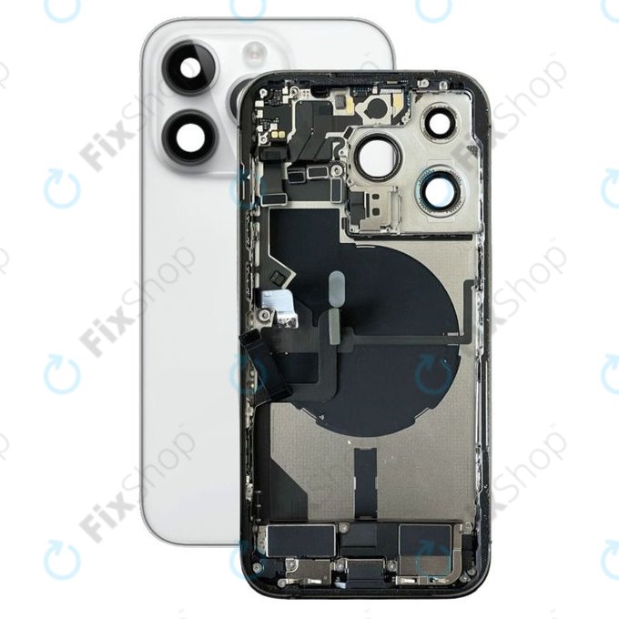 Tylna obudowa z malymi czesciami do iPhone 14 Pro, Srebrny, Silver