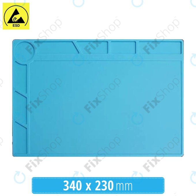 Antystatyczna, odporna na wysoką temperaturę mata silikonowa ESD do lutowania 34 × 23 cm