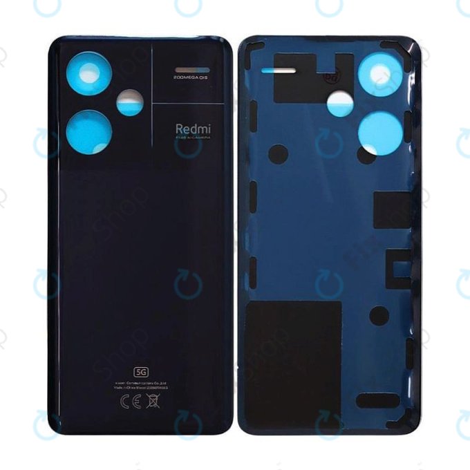 Tylna pokrywa baterii do Xiaomi Redmi Note 13 Pro+, 23090RA98C, 560035N16U00, Midnight Black, Genuine Service Pack