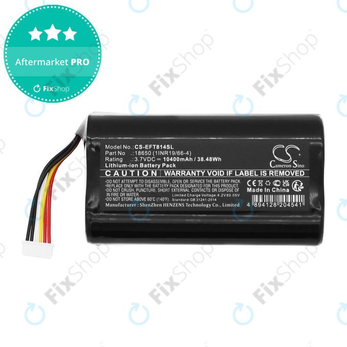 Bateria do Eufy Cam 2 Pro, T8140r, 10400mAh, Li-Ion, 3.7V, 18650 (1INR19/66-4), HQ