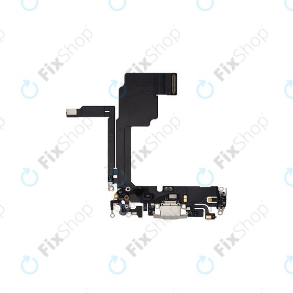 Złącze ładowania z taśmą flex do iPhone 15 Pro, White Titanium