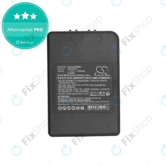 Bateria do Autec E16, Modular MJ, MK, 700mAh, Ni-MH, 7.2V, MBM06MH, HQ