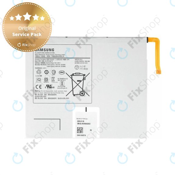 Bateria do Samsung Tab S7 T870, T875, T876B, EB-BT875ABY, GH43-05028A, 8000mAh, Genuine Service Pack