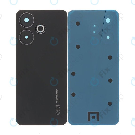 Tylna pokrywa baterii z kompletnym montażem do Xiaomi Redmi 13 24049RN28L, Midnight Black