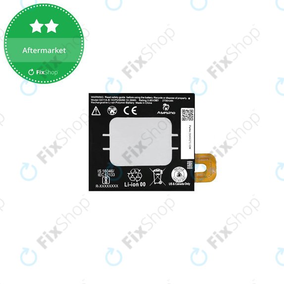 Bateria do Google Pixel 2 G011A, G011A-B, 2700mAh