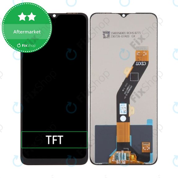 Wyświetlacz do Infinix Smart 7 HD, X6516, Ekran dotykowy bez ramki, TFT