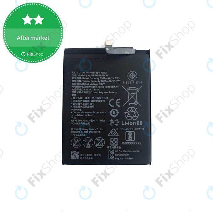 Bateria do Huawei P Smart Z, Honor 9X, P20 Lite (2019), HB446486ECW, 4000mAh