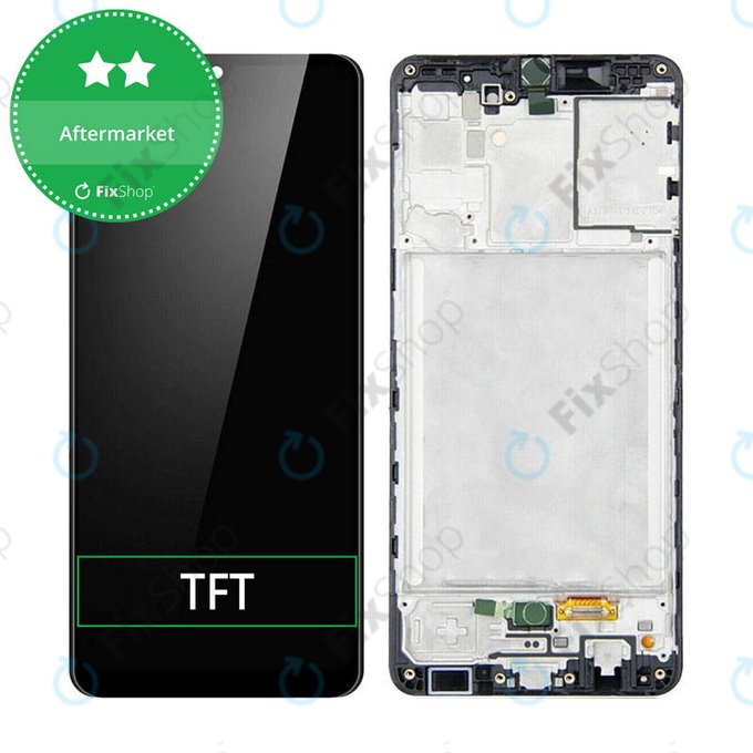 Wyświetlacz do Samsung A31 A315F, Ekran dotykowy z ramką, Prism Crush Black, TFT