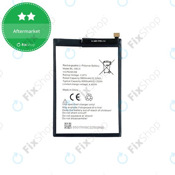Bateria do Infinix Hot 10i, BL-58CX, 6000mAh