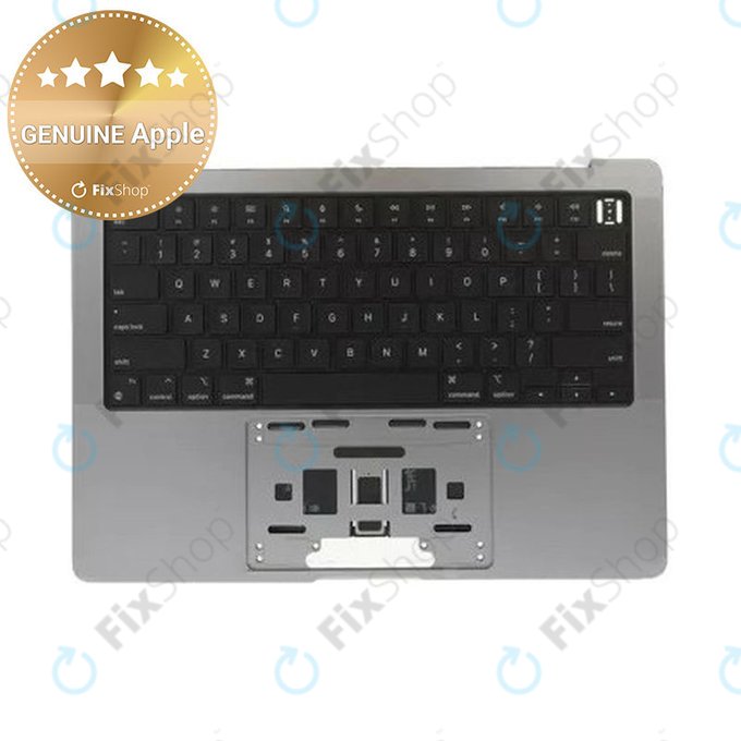Górna rama klawiatury do MacBook Pro 14", A2442 (2021), A2779 (2023), z klawiaturą US i baterią, Space Gray, 661-32210, Genuine Apple