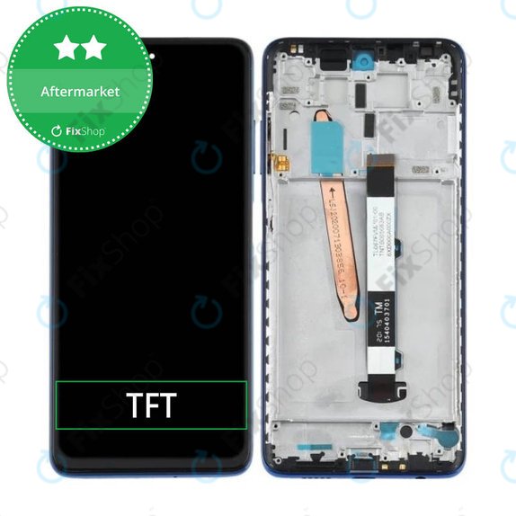 Wyświetlacz do Xiaomi Poco X3 NFC, Ekran dotykowy z ramką, Cobalt Blue, TFT