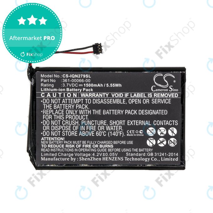 Bateria do Garmin Nüvi 2757, 1500mAh, Li-Ion, 3.7V, 361-00066-00, HQ
