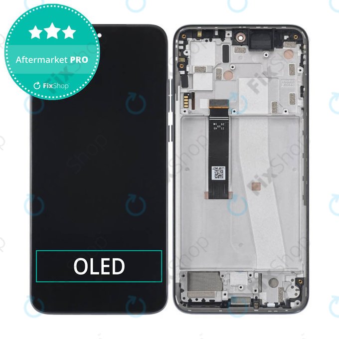 Wyświetlacz OLED do Motorola Edge 30 Neo, Ekran dotykowy z ramką, Black Onyx