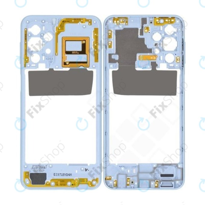 Ramka srodkowa do Samsung A23 A236B, GH98-47823C, Awesome Blue, Genuine Service Pack