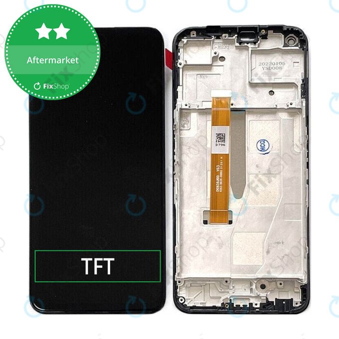 Wyświetlacz do Realme 9 Pro RMX3471, RMX3472, Ekran dotykowy z ramką, TFT