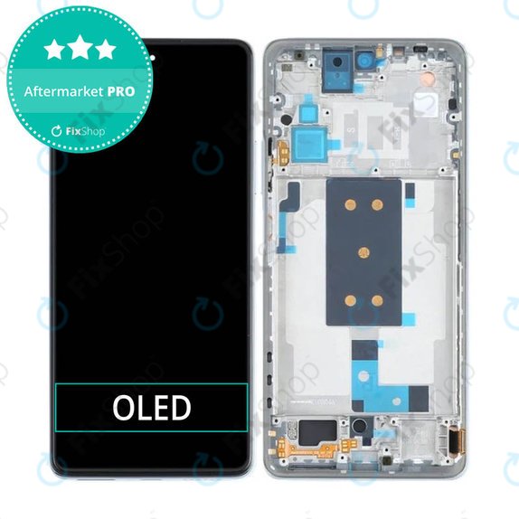 Wyświetlacz OLED do Xiaomi 11T, 11T Pro, Ekran dotykowy z ramką, Celestial Blue