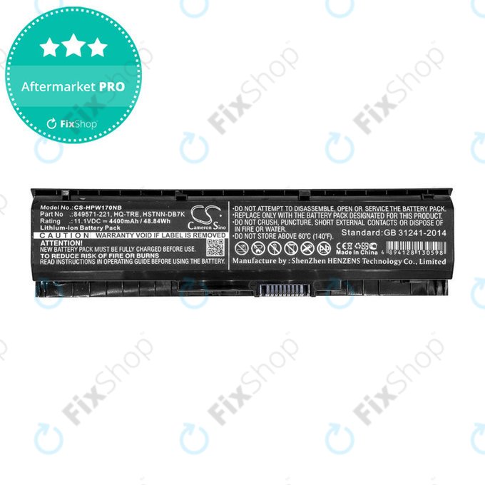 Bateria do HP 17, Omen 17, Pavilion 17, 4400mAh, Li-Ion, 11.1V, 849571-221, HQ