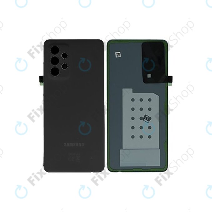 Tylna pokrywa baterii do Samsung A52 A525F, A526B, GH82-25427A, Awesome Black, Genuine Service Pack