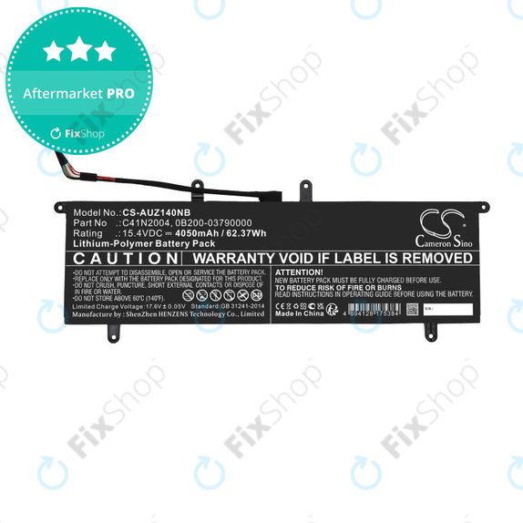 Bateria do Asus ZenBook DUO 14, 4050mAh, Li-Pol, 15.4V, C41N2004, HQ