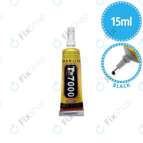 Klej T-7000, 15ml, Czarny, Black