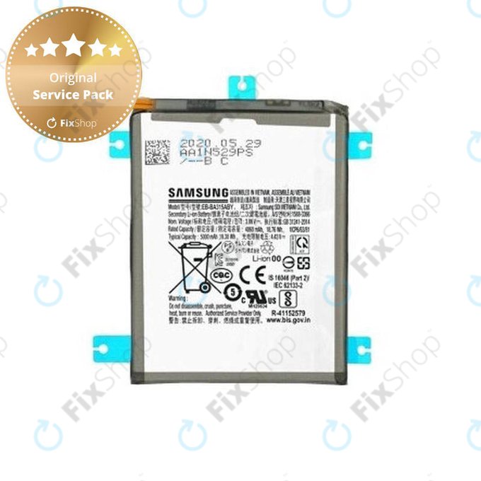 Bateria do Samsung A22 A225F, A31 A315F, A32 4G A325F, EB-BA315ABY, 5000mAh, GH82-25567A, Genuine Service Pack