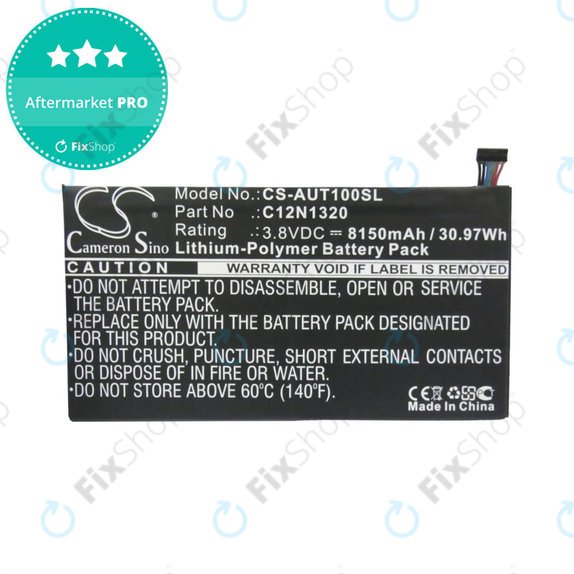 Bateria do Asus Transformer Book T100, 8150mAh, Li-Pol, 3.8V, C12N1320, HQ