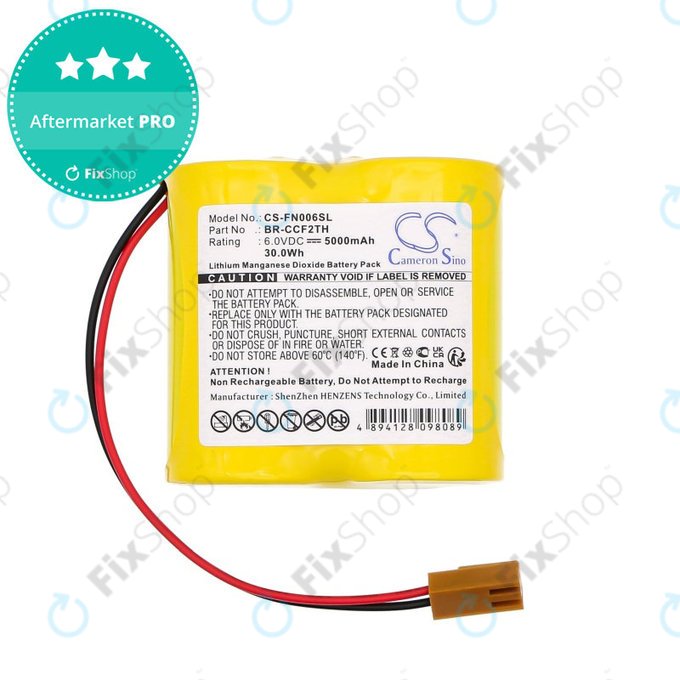 Bateria do Cutler Hammer A06 Control, 5000mAh, Li-MnO2, 6V, A06B-0073-K001, HQ