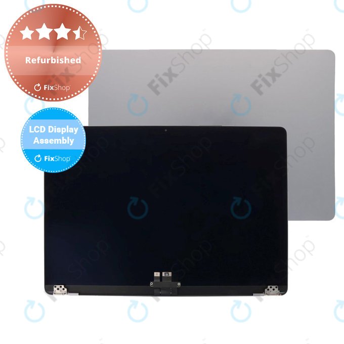 Wyświetlacz z przednim szkłem i obudową do MacBook Air 13" M3 A3113 (2024), Space Gray, Refurbished