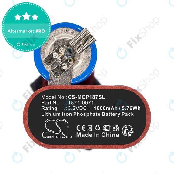 Bateria do Ermila Bellina, Moser Chrom Style Pro 1871, 1800mAh, LiFePO4, 3.2V, 1871-0071, HQ