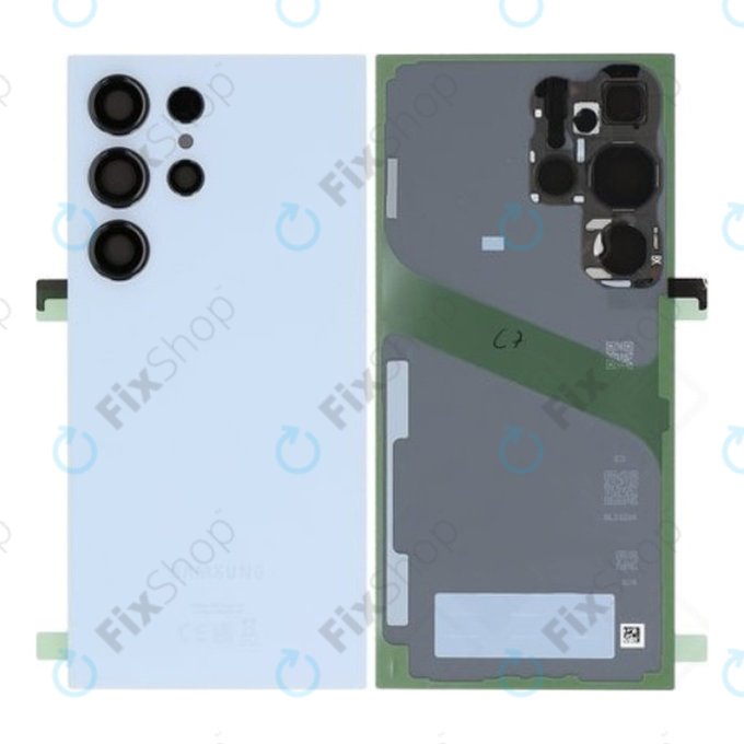 Tylna pokrywa baterii do Samsung S24 Ultra S928B, GH82-33349F, Titanium Blue, Genuine Service Pack
