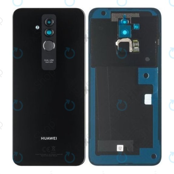 Tylna pokrywa baterii do Huawei Mate 20 Lite, 02352DKP, Czarny, Black, Genuine Service Pack