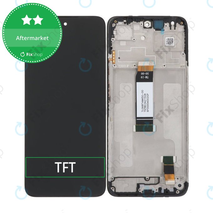 Wyświetlacz do Xiaomi Redmi 13 24049RN28L, Ekran dotykowy z ramką, Czarny, Black, TFT
