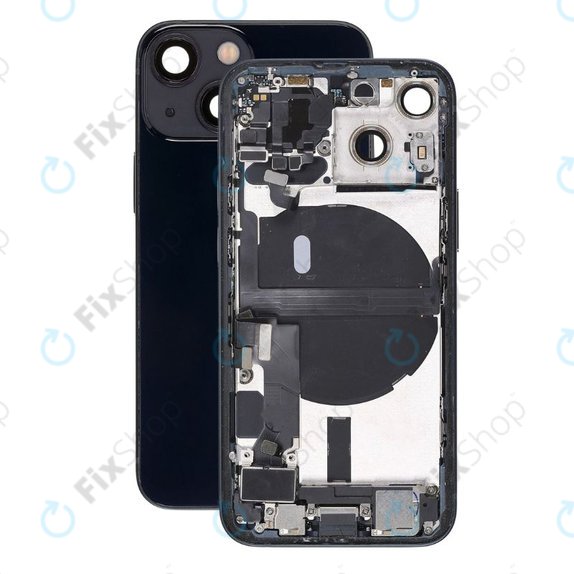 Tylna obudowa z malymi czesciami do iPhone 13 Mini, Midnight