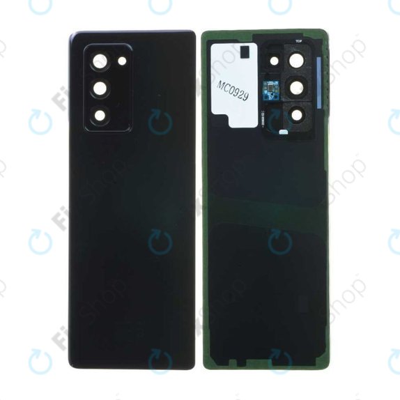 Tylna pokrywa baterii do Samsung Z Fold 2 F916B, GH82-23688A, GH82-27284A, Mystic Black, Genuine Service Pack