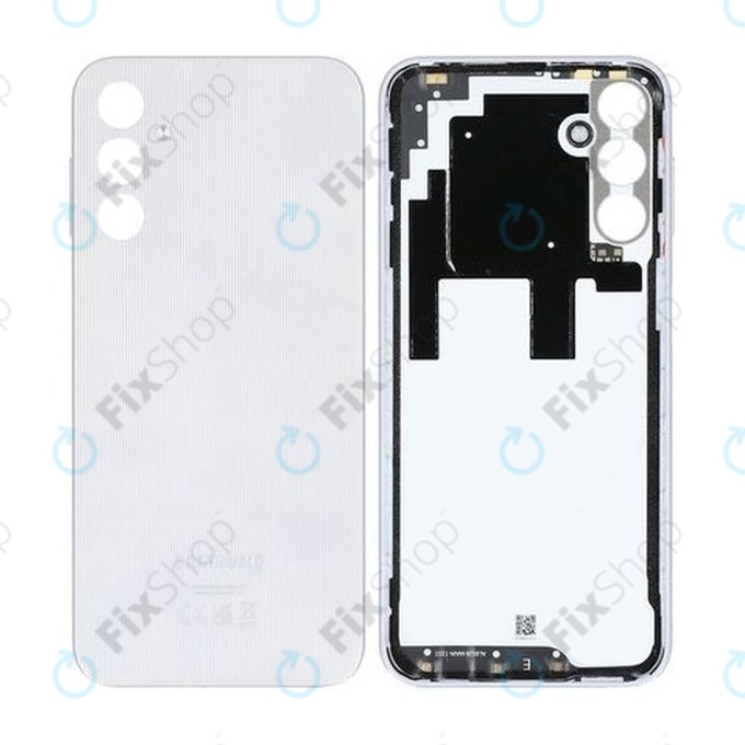 Tylna pokrywa baterii do Samsung A14 A145R, GH81-23537A, Srebrny, Silver, Genuine Service Pack