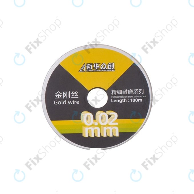 Zloty drut - drut do separacji wyswietlaczy LCD (0.02mm x 100m)