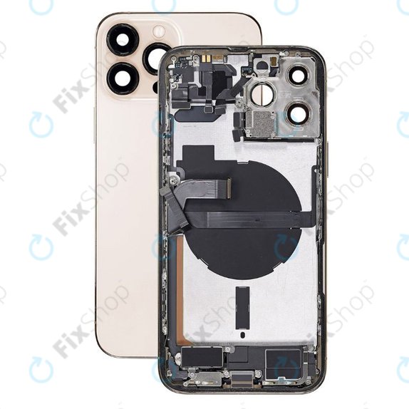 Tylna obudowa z malymi czesciami do iPhone 13 Pro Max, Złoty, Gold