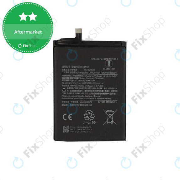 Bateria do Xiaomi Poco X3, X3 NFC, X3 Pro, BN57, BN61, 5160mAh