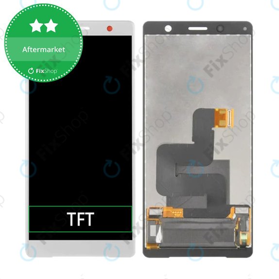 Wyświetlacz do Sony Xperia XZ2 Compact, Ekran dotykowy bez ramki, Srebrny, Silver, TFT