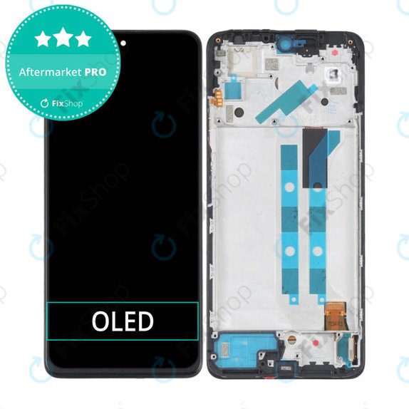 Wyświetlacz OLED do Xiaomi Redmi Note 11 Pro 4G, 5G, Poco X4 Pro 5G, Ekran dotykowy z ramką, Graphite Gray