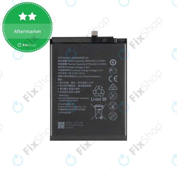 Bateria do Huawei Honor View 10 BKL-L09, HB386589ECW, 3750mAh