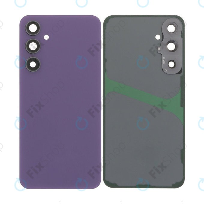 Tylna pokrywa baterii z kompletnym montażem do Samsung S23 FE S711B, Fioletowy, Purple