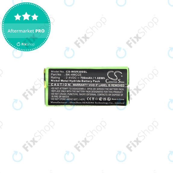 Bateria do Waterpik 900 Sonic Toothbrush, Sensonic Plus Sr-3000, 700mAh, Ni-MH, 2.4V, BK-4MCCE, HQ